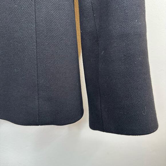 J. Crew Black Open Front Collarless Blazer - Picture 7 of 7